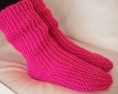 Bright pink socks