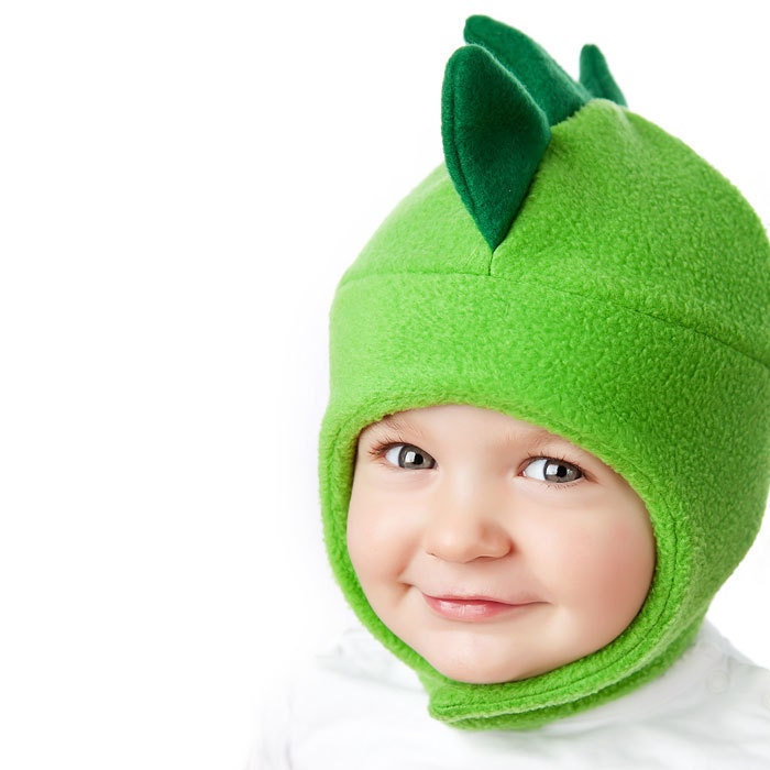 Chinstrap Fleece Hat Pattern for Kids -  Dinosaur, Bee and more - Fleece Hat Sewing Pattern PDF