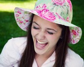 Sun Hat Tutorial and Sewing Pattern for Women - Womens Hat Pattern PDF - tiedyediva