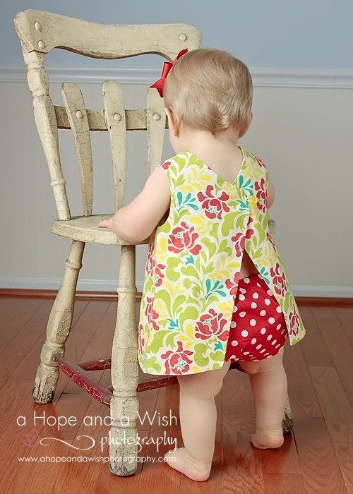 PDF Dress Pattern Easy Reversible Baby Dress Sewing By Tiedyediva