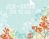 custom personalized art print / misty morning / 8x10