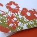 trumpet flower card set / personal stationery / set of 6 blank notes
