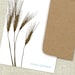 wheat personalized stationery / personalized stationary set