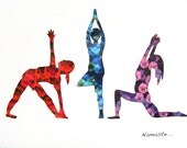 Yoga Art - Blank Note Cards - SET of 2
