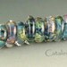 Encased Raku 10 Lampwork Disks by Catalina Glass