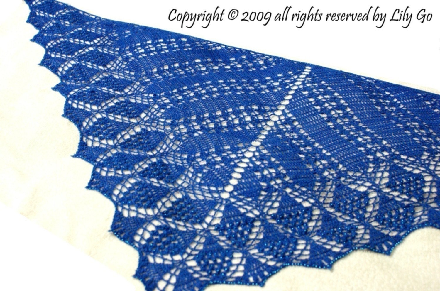 Garden Path Crocheted Shawl in PDF File