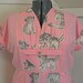 Slimuette Dress - plus size - KITTENS pink vintage fabric - 53B-42W-55H