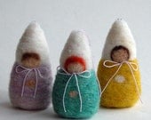 DIY Tree Ornament - PDF Instruction - Needle Felted Winter Children / Baby Gnomes