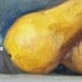 Still Life Painting, Original, Small Fruit Painting, Pear, 5x7, Canvas, Kitchen Decor, Kitchen Art, Wall Decor