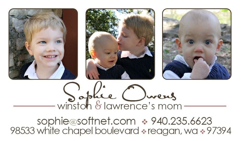 Photo Mommy Calling Cards
