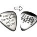 Your Song Guitar Pick Necklace - Custom Song Engraving Musician Man Teen Gift - Anniversary Birthday Present - Rickson