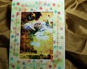 Vintage dancing girl photo card