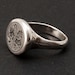 Oak Seal ring - silver