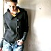 Womens Felted Blazer - Black Wool jacket - felted wool coat - cardigan sweater