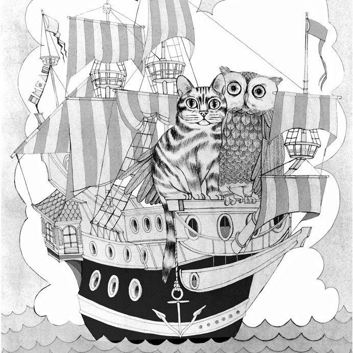 SALE - - OVER 25 % OFF - The Owl and the Pussycat - Giclee - Print