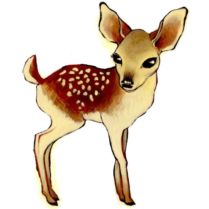 SALE - - OVER 25 % OFF - Deery Loo - Giclee - Print