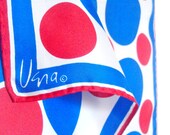 Bi-Centennial Polka - a classic, vintage 1970's Vera Neumann silk scarf
