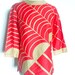 Spider Web Op-Art - a rare, vintage 1960's Vera Neumann Lucky Ladybug Cotton Tunic Top Shirt
