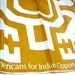 Totem Scarf - Vera Paints Indian Spirit Collection - a rare, famous, vintage 1970 Vera Neumann Political Action Scarf - Pure Silk
