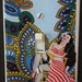Stripes Pinup Girl Light Switch Cover