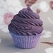 cupcake bath fizzie - autumn amber and lavender