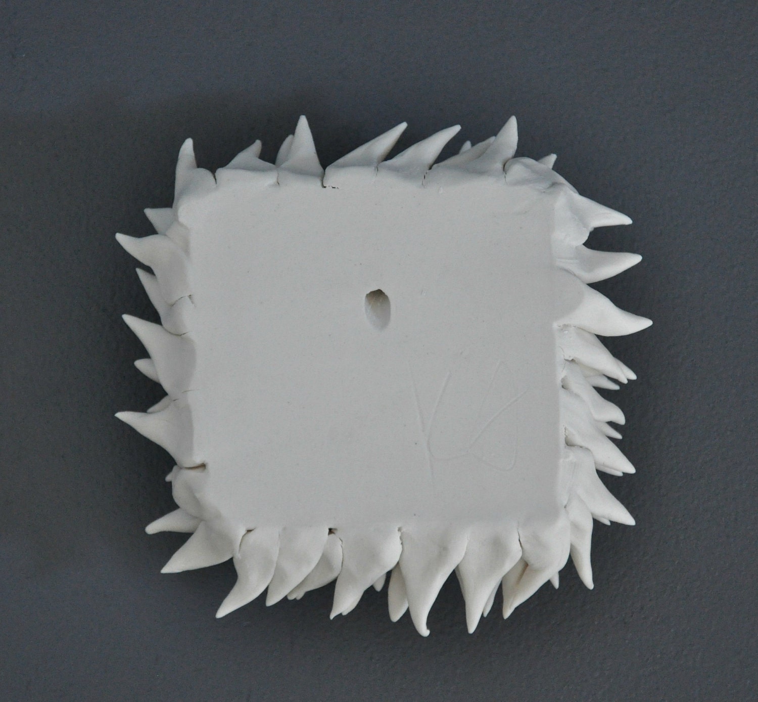 Hyacinth - Porcelain Micro Tile Ceramic - Decorative Textured Wall Art 3d  Flower Sculpture