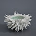 Set of 3 Micro Porcelain Urchin Bowls - Sea Urchin Art Vessel Decor Sculpture Beach