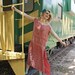Music Box Girl HEAVY Beaded 20's Gown stunning Great Gatsby