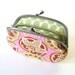 2 Section Frame Purse Pouch - Amy Butler Coral Star Paisley - SALE
