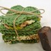 Crocheted Forest Camouflage and Sage Wash and Face Cloth Spa Set - SAMPLE soap included