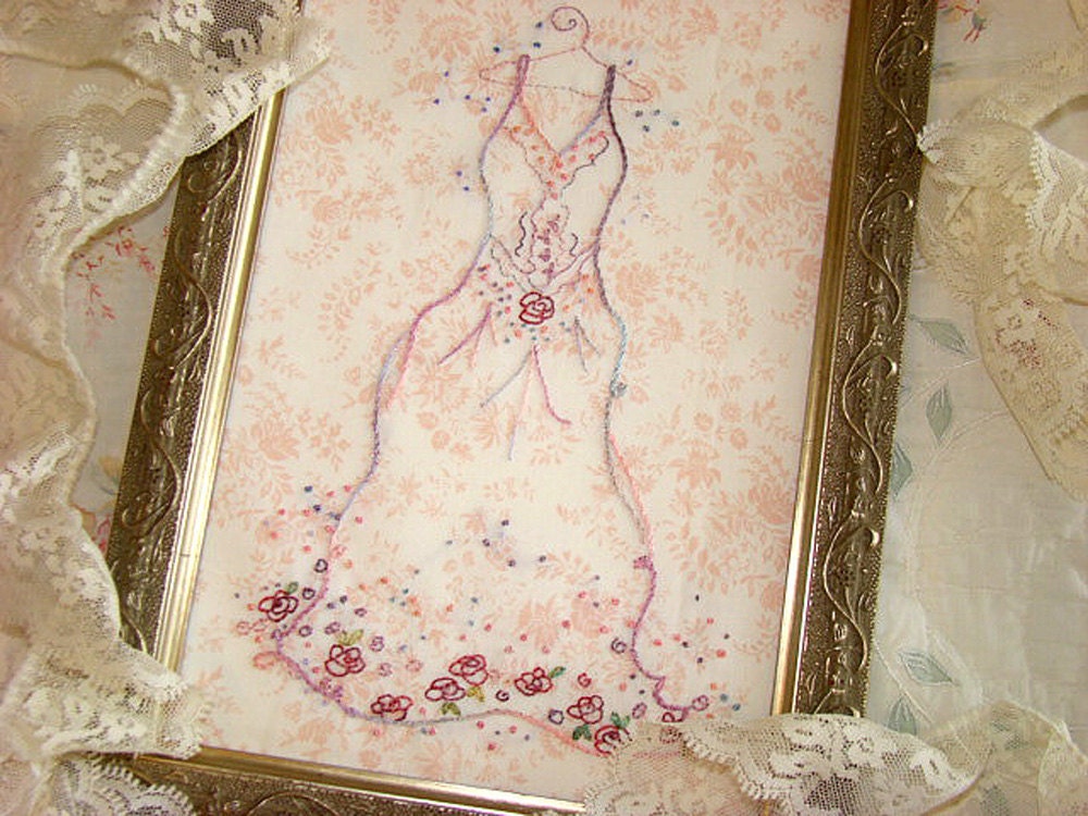 Dress Priscilla Gown Hand Embroidery PDF ePattern Instant Download