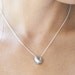 be mischievous and you will not be lonesome - 16" sterling silver fortune cookie necklace with fortune message at clasp
