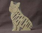 French Bulldog Wooden Puzzle Hand  Cut Scroll Saw Toy