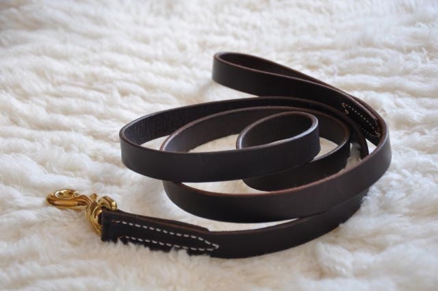Custom Made 6 by 1 Leather Dog Lead FREE Name Personalized Leash