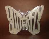 Butterfly  Puzzle Wooden Toy Hand  Cut with Scroll Saw