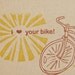 i heart your bike tag