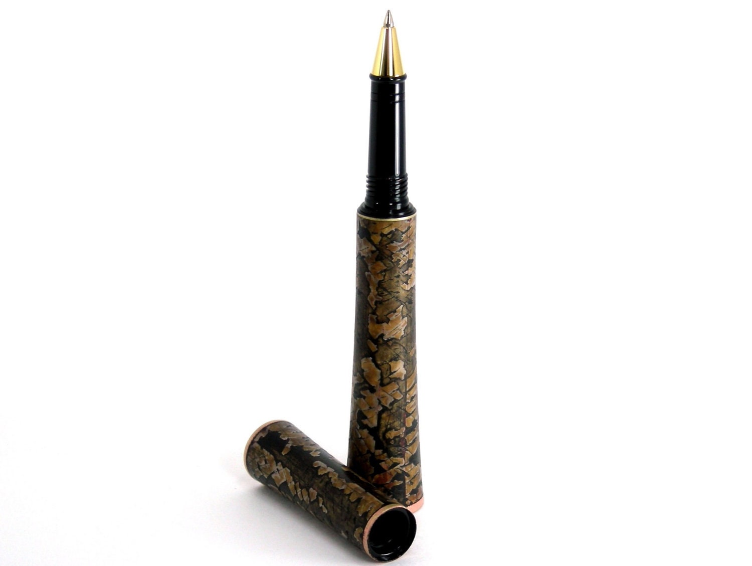 Writing Pen / Hand Turned Pen / Wooden Pen / Rollerball Pen - Distressed Wood