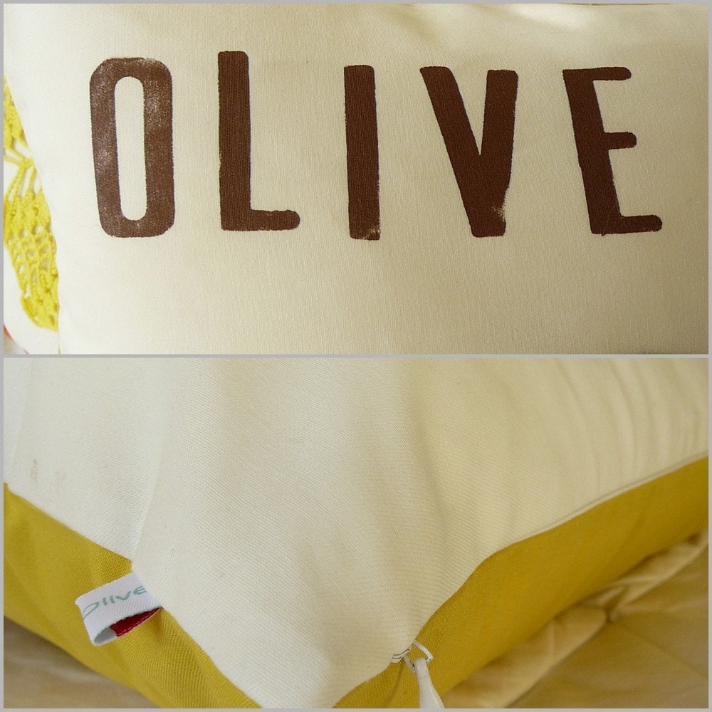 Olive You - Pillow Cover