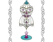 Fancy dress Form Print