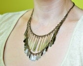 Bib Necklace : Metal Fringe