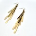 Long Dangle Fringe Earrings : Bronze