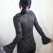 Other Voices - iheartfink Handmade Hand Printed Womens Artistic Metallic Print Cowl Blouse Top