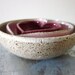 miniature nesting set of pink ombre heart bowls