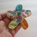 Fabric Flower Applique, Scrapbooking Embellishment, Flower Appliques, Scrapbook Flowers, Flower embellishments, Fabric Flowers