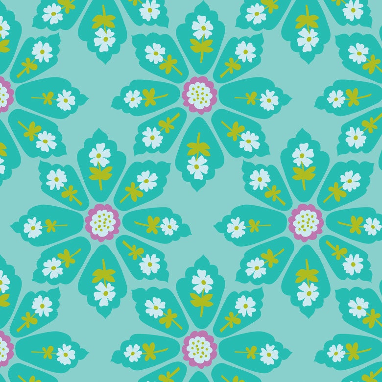 Ava Turquoise, Spring Promise, Blend Fabrics