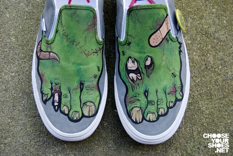 Zombie Shoes (hand-painted)