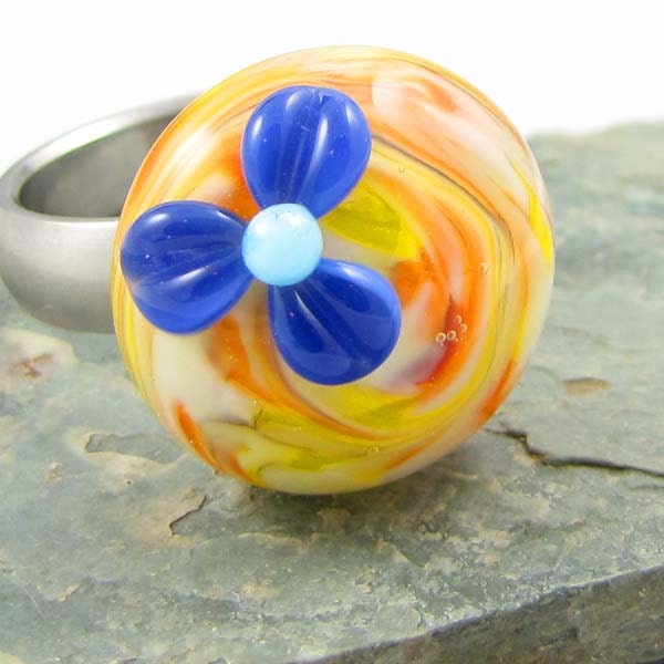 Chrysanthemum Interchangeable Ringtop - Fits Sunset Blvd and Ring Ding Systems