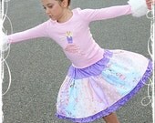 HANDMADE CHRISTMAS BALLET 2PC SKIRT SET CUSTOM 2T-8 APPLIQUE DBCB