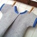 Pure and simple tunic dress - eco vintage pure linen - made to order