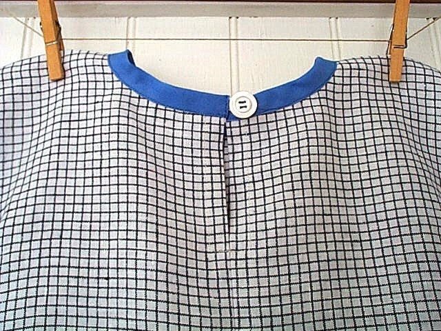 Pure and simple tunic dress - eco vintage pure linen - made to order